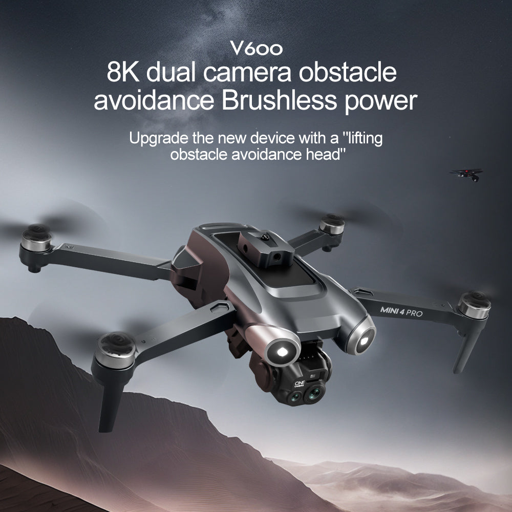 Original V600 Drohne Professionelle HD Dual Kameras Optischer Fluss Positionierung Lange Akkulaufzeit WIFI FPV GPS Eders RC Quadcopter Spielzeug